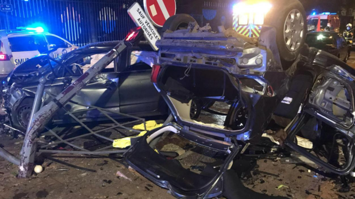 Lille : une violente collision entre deux voitures fait quatre blessés
